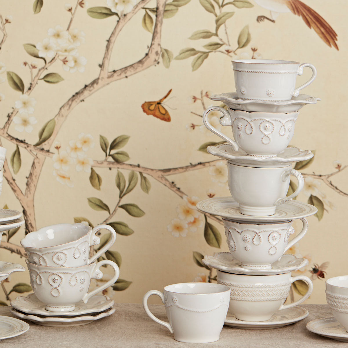 Jardins du Monde Teacup - Whitewash