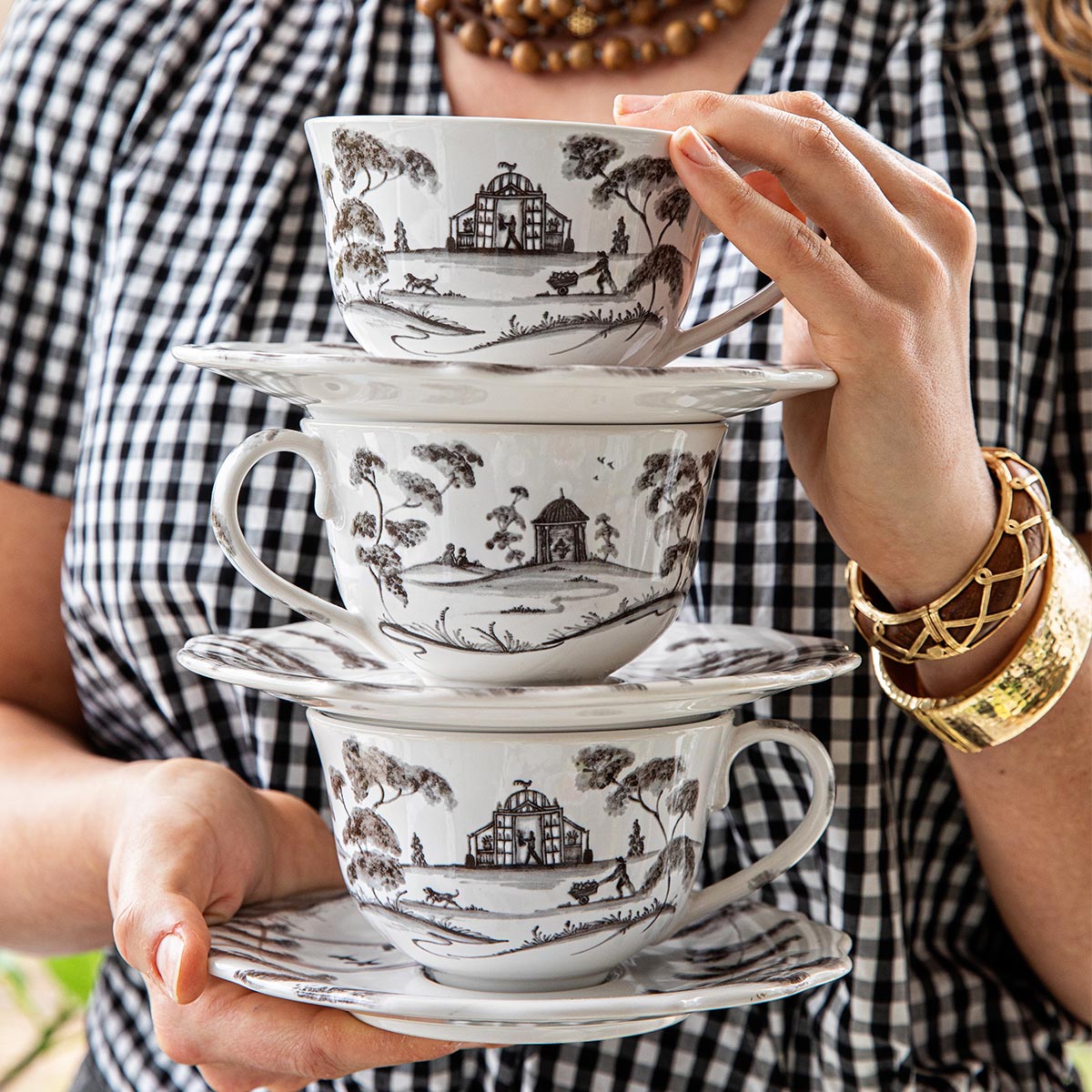 Country Estate Saucer - Flint Grey